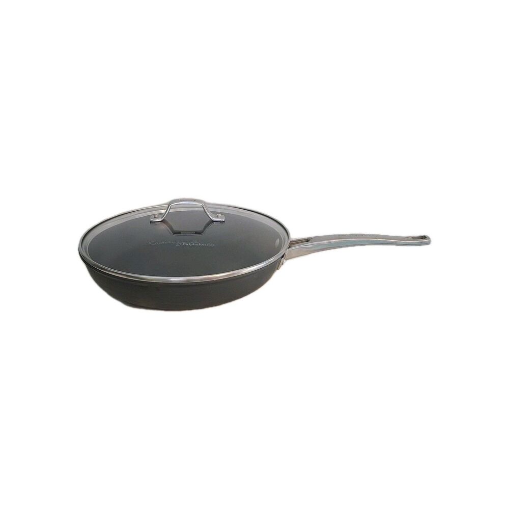 Cooking w/ Calaphalon 12" Skillet Frying Pan Anodized Nonstick W/Glass Lid 1392
